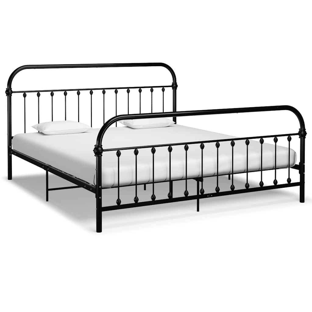Vidaxl bedframe metaal zwart 180x200 cm