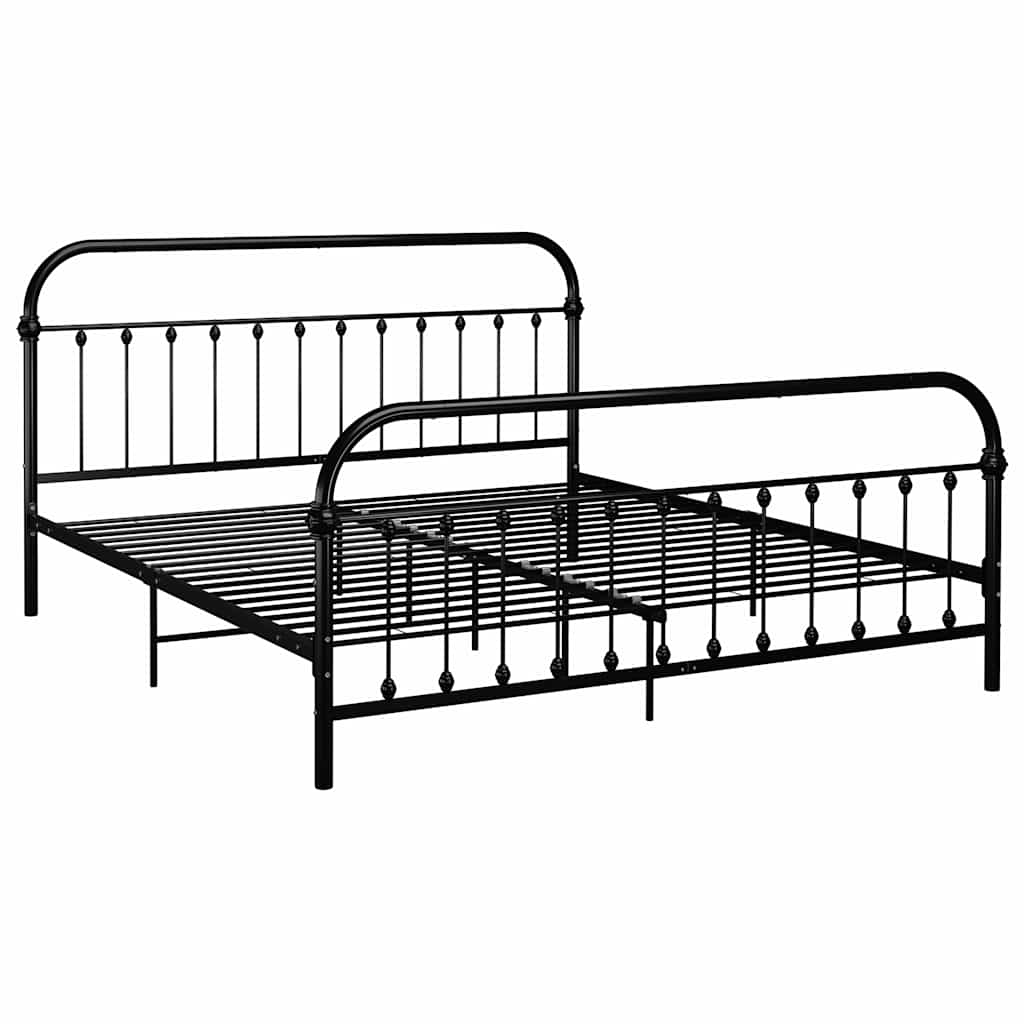 Vidaxl bedframe metaal zwart 180x200 cm