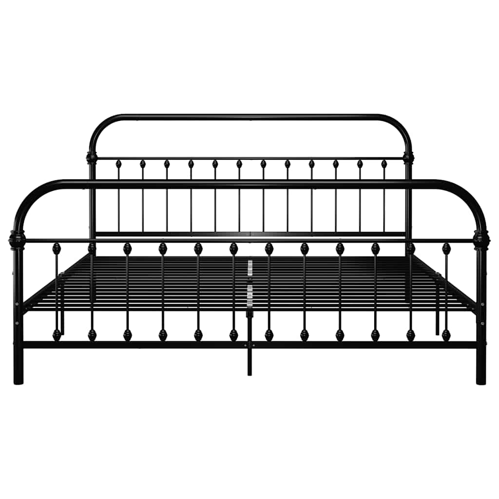 Vidaxl bedframe metaal zwart 180x200 cm