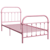 Vidaxl bedframe metaal roze 90x200 cm