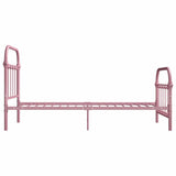 Vidaxl bedframe metaal roze 90x200 cm