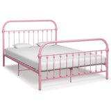 Vidaxl bedframe metaal roze 140x200 cm