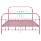 Vidaxl bedframe metaal roze 140x200 cm