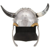 Vidaxl Viking Helm Fantasy Larp Steel Silberfarbe