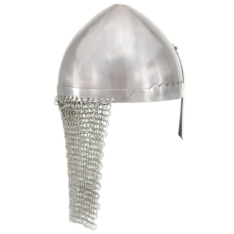 VidaXL Ritterhelm Replik Larp Stahl silberfarben