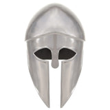 Vidaxl Soldatenhelm Greek Replik Larp Stahl Silberfarbe