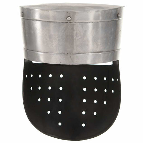 Vidaxl Ridderhelm Medieval Replik Larp Stahl Silberfarbe