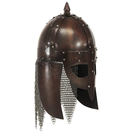 VidaXL Wikingerhelm Replik Larp Stahl kupferfarben