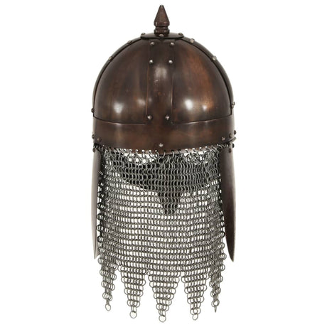 VidaXL Wikingerhelm Replik Larp Stahl kupferfarben