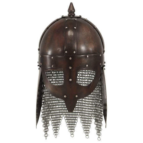 VidaXL Wikingerhelm Replik Larp Stahl kupferfarben