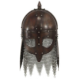 VidaXL Wikingerhelm Replik Larp Stahl kupferfarben