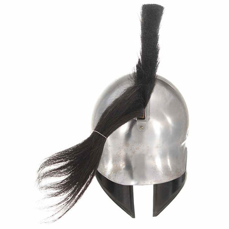 Vidaxl Soldatenhelm Greek Replik Larp Stahl Silberfarbe