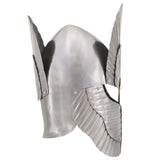 VidaXL Ritterhelm Mittelalter Replik Larp Stahl silberfarben