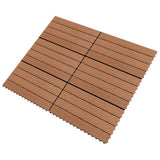 VIDAXL -Fliesen 6 Stcs 1m² 60 x 30 cm HKC Braun
