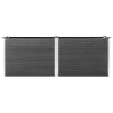 VIDAXL -Pflanzer erhöht 250x100x91 cm HKC Grau