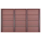 Vidaxl -Bodenelement für Solardouche 101x63x5,5 cm HKC Braun