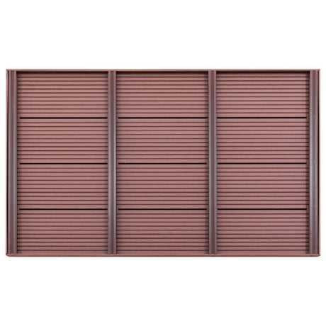 Vidaxl -Bodenelement für Solardouche 101x63x5,5 cm HKC Braun
