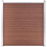 Vidaxl -Zaun 180x186 cm HKC Brown