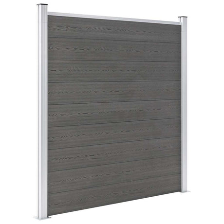 Vidaxl -Zaun 180x186 cm HKC Grau