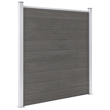 Vidaxl -Zaun 180x186 cm HKC Grau