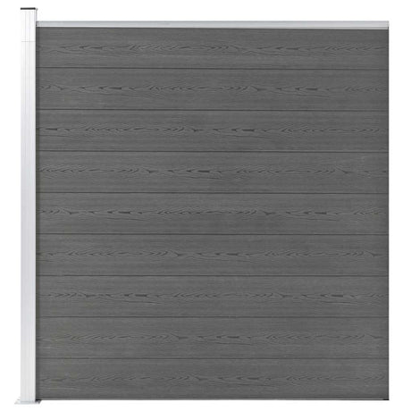Vidaxl -Zaun 175x186 cm HKC Grau