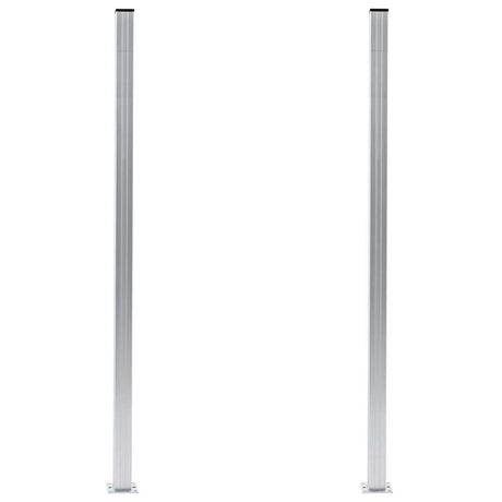 Vidaxl Zaunpfosten 2 St 185 cm Aluminium