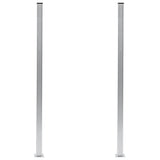Vidaxl Zaunpfosten 2 St 185 cm Aluminium