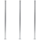 Vidaxl Zaunpfosten 3 St 185 cm Aluminium