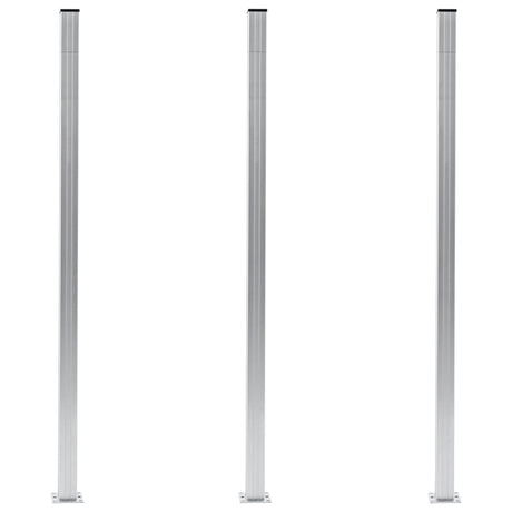 Vidaxl Zaunpfosten 3 St 185 cm Aluminium