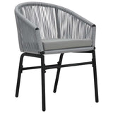 Vidaxl tuinstoelen 2 st pe-rattan antracietkleurig