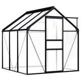 Vidaxl Tuinkas 3,61 m³ Aluminium Anthrazit -gelöscht