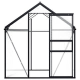Vidaxl Tuinkas 3,61 m³ Aluminium Anthrazit -gelöscht