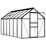 Vidaxl Tuinkas 7,03 m³ Aluminium Anthrazit -gelöscht