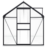 Vidaxl Tuinkas mit Basisrahmen 8,17 m³ Aluminium -Anthrazit -Colored
