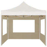 Vidaxl Partytent faltbar mit Wänden 2x2 m Aluminiumcreme