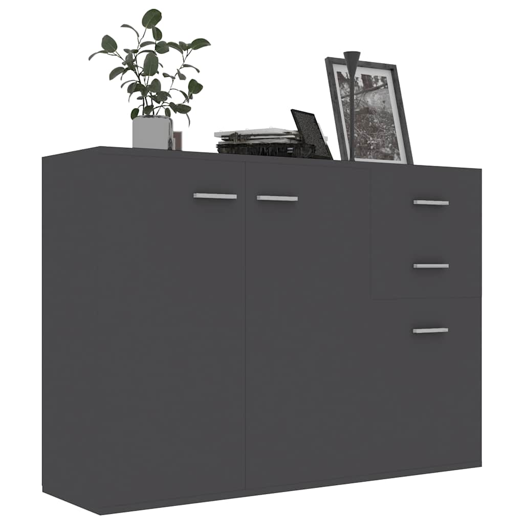 Vidaxl dressoir 105x30x75 cm bewerkt hout grijs