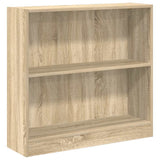 Vidaxl boekenkast 80x24x75 cm bewerkt hout sonoma eikenkleurig