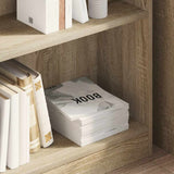 Vidaxl boekenkast 80x24x75 cm bewerkt hout sonoma eikenkleurig