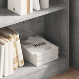 Vidaxl boekenkast 80x24x75 cm bewerkt hout betongrijs