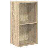 Vidaxl boekenkast met 2 schappen 40x30x76,5 cm bewerkt hout sonoma eik