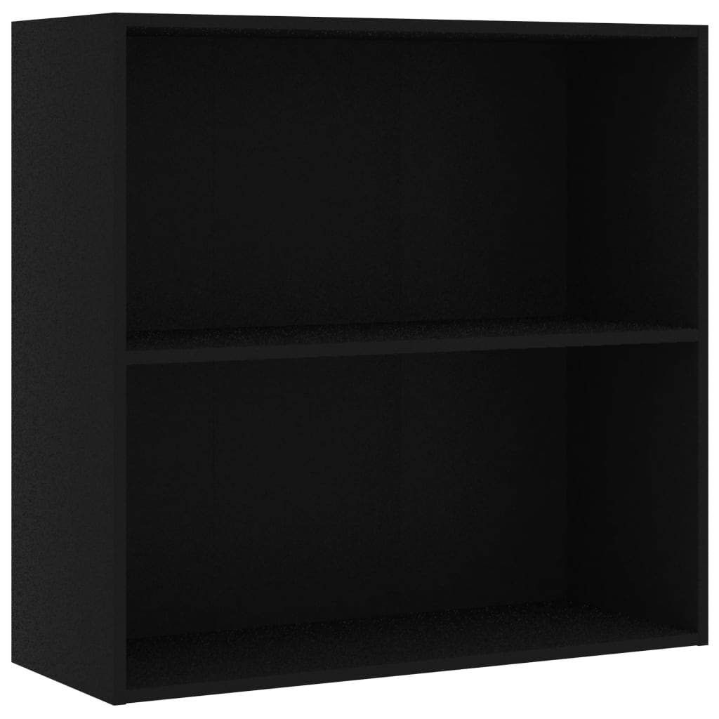 Vidaxl boekenkast 80x30x76,5 cm bewerkt hout zwart