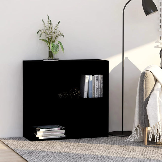 Vidaxl boekenkast 80x30x76,5 cm bewerkt hout zwart