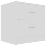 Vidaxl nachtkastjes 2 st 40x30x40 cm bewerkt hout wit