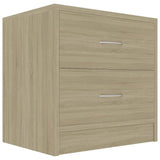 Vidaxl nachtkastje 40x30x40 cm bewerkt hout sonoma eikenkleurig