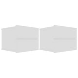 Vidaxl nachtkastjes 2 st 40x30x30 cm bewerkt hout wit