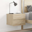 Vidaxl nachtkastje 40x30x30 cm bewerkt hout sonoma eikenkleurig