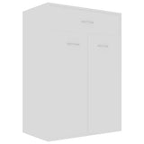 VIDAXL -Schuhschrank 60x35x84 cm propertiertes Holz weiß