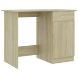 Vidaxl bureau 100x50x76 cm bewerkt hout sonoma eikenkleurig