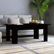 Vidaxl salontafel 100x60x42 cm bewerkt hout zwart