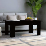 Vidaxl salontafel 100x60x42 cm bewerkt hout zwart